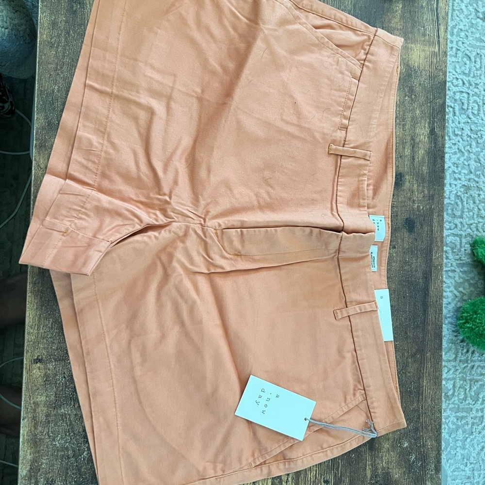 A New Day Women's Peach/orange Chino Shorts